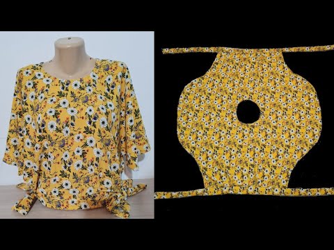 Видео: DIY🔥Красивая Блузка Без Выкройки Легко И быстро🔥Блузка за 10 Минут