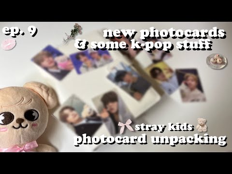 Видео: распаковка карт stray kids ep.9 :: открываю новые [чудеснейшие] карты сынмина & кпоп товары