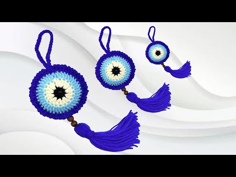 Видео: evil eye / глаз от сглаза / мастер-класс #crochetquest #olicrochet