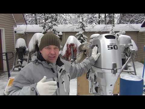 Видео: ОБЗОР ИНЖЕКТОРНАЯ HONDA BF50D 2010 ГОДА/ШТАТНЫЙ ЗИМНИЙ ЗАПУСК