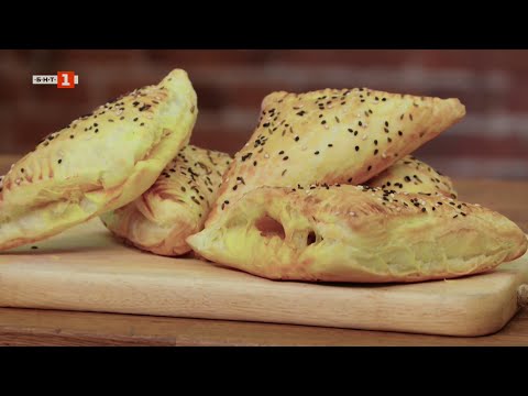 Видео: Мини пайове "Стефани" и пълнени чушки със сирене по гръцки, Бързо, лесно, вкусно - 06.11.2025 по БНТ