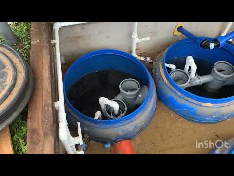 Видео: Септик из бочек с аэрацией (биостанция), принцип работы
