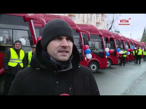 Видео: В Саранск поступили новые автобусы.