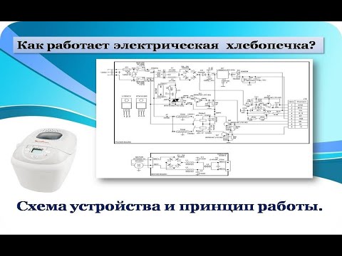 Видео: Как работает электрическая хлебопечка.  Схема устройства и принцип работы.   Moulinex