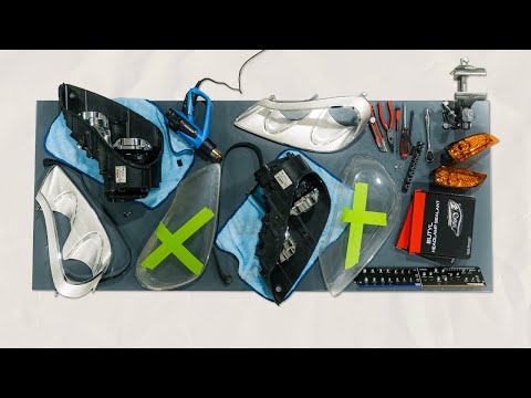 Видео: Как отремонтировать фары Porsche Cayenne!