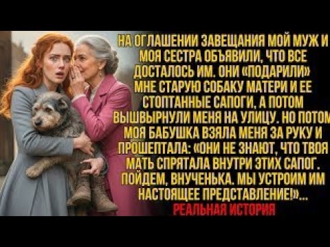 Видео: Муж с сестрой забрали наследство и выгнали меня лишь в старых сапогах. Но бабушка знала о секрете…!