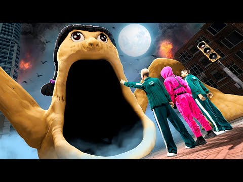 Видео: ОГРОМНАЯ КУКЛА ПОЖИРАТЕЛЬ! САМАЯ СТРАШНАЯ ИГРА В КАЛЬМАРА! УГАР И БЕЗУМИЕ В Garry`s Mod