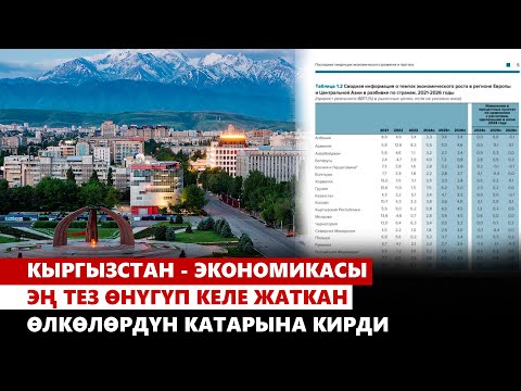 Видео: Кыргызстан - экономикасы эң тез өнүгүп келе жаткан өлкөлөрдүн катарына кирди