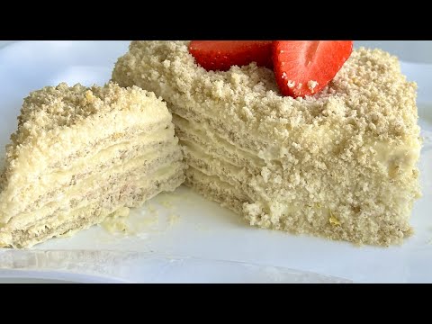 Видео: Диетический лимонный торт за 10 минут! Без муки, без сахара, без масла