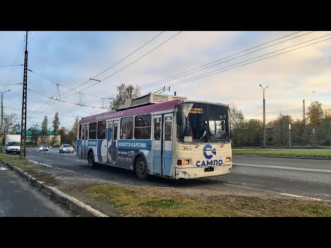 Видео: Троллейбус, маршрут №7а ЛиАЗ-5280 б.365 (17.10.2023) Петрозаводск