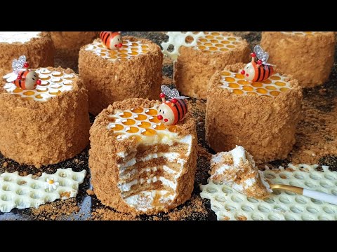 Видео: Мини-сладкий Русский Медовик / Рецепт Медовика / Medovik