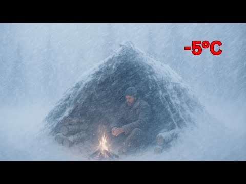 Видео: Я пережил метель при температуре -5°C в жаркой палатке | Экстремальная зимняя жизнь вдали от циви...