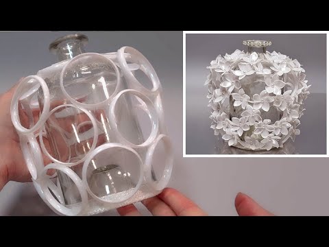 Видео: DIY💖Как сделать круглую декоративную вазу из бутылочек от йогурта.