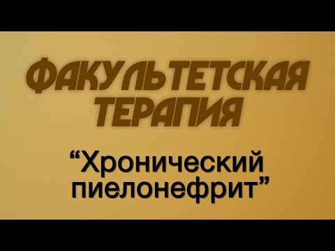Видео: Факультетская терапия №23 "Хронический пиелонефрит"