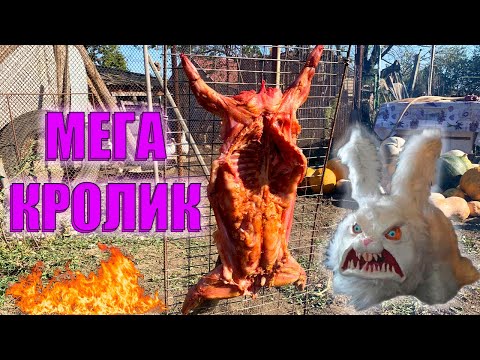 Видео: КРОЛИК ЗАПЕЧЁННЫЙ НА УГЛЯХ