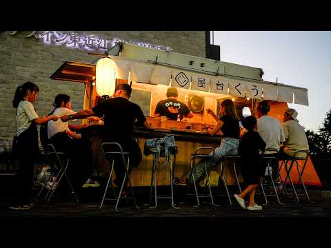 Видео: Рамен пользуется популярностью в фургончиках с едой и киосках возле озера Бива, Япония.