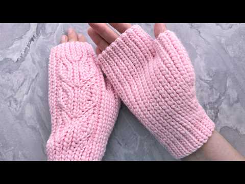 Видео: 🧶👌 Митенки крючком! Вяжем ВЕТВИСТЫЙ УЗОР – проще, чем кажется! Правая митенка