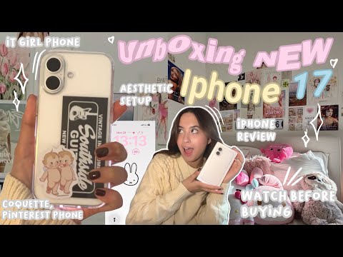 Видео: ₊⊹ Распаковка белого iPhone 17 🎀 эстетическая кастомизация, виджеты и настройка Pinterest 🎧