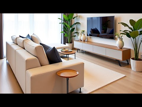 Видео: Идеи для современной гостиной 2025 | Элегантный дизайн диванов, стильные ТВ-стенки и дизайн интер...