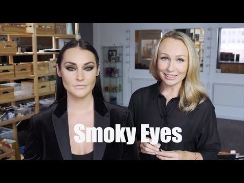 Видео: Макияж Smoky Eyes / Как сделать эффектные вытянутые коричневые смоки айс.