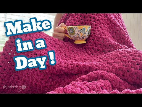 Видео: Самое простое объемное одеяло, которое вы когда-либо сделаете 🧶