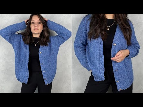 Видео: Кардиган в клетку. Мастер класс.