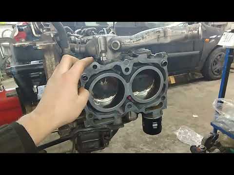 Видео: Subaru Forester, legacy, Impreza Ej20, 25Порвало ремень ГРМ, гнет ли клапана? Ремонт мотора снятие.