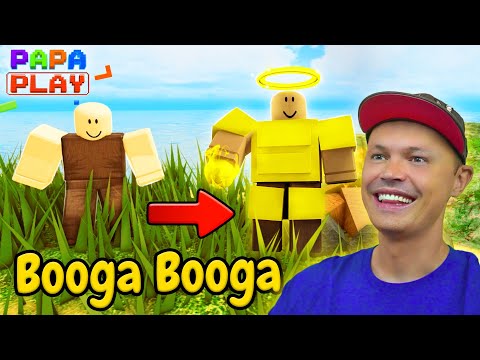 Видео: Выживание с Катей в Booga Booga: Подземелья, ресурсы и битвы