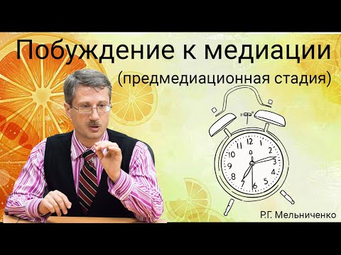 Видео: Побуждение к медиации (предмедиационная стадия)