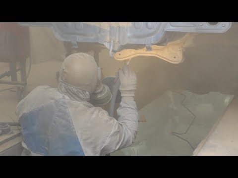 Видео: Пескоструй днища цивика в гараже!!!