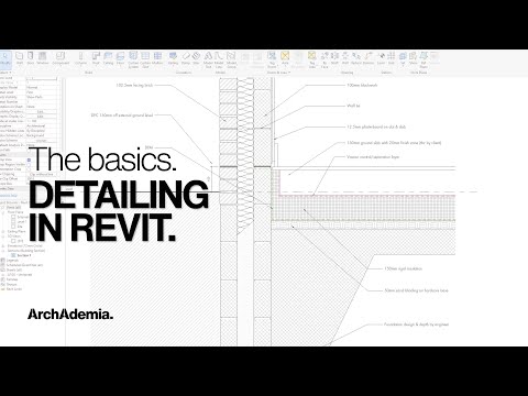 Видео: Архитектурная детализация с использованием Autodesk Revit | Техническое черчение и основные принципы