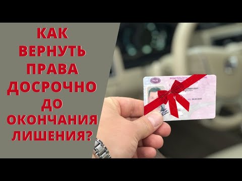 Видео: Как вернуть права досрочно? I Досрочный возврат водительских прав до окончания срока лишения