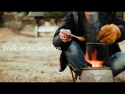 Видео: 【Пеший туризм】Горный ручей Прогулка и костер - Расслабляющий время