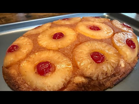 Видео: Перевернутый ананасовый торт!