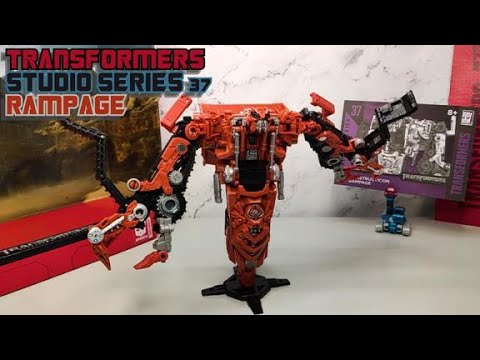 Видео: Рэмпэйдж/Rampage, трансформер, обзор фигурки, Studio Series 37.