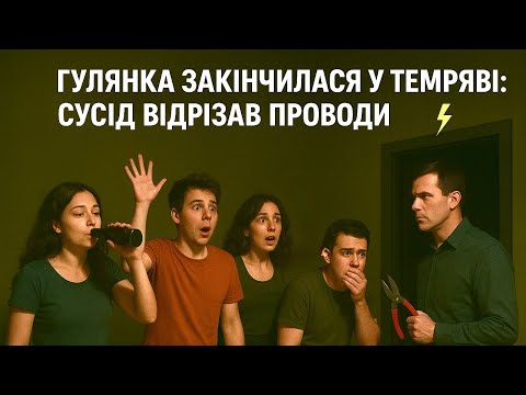 Видео: ✅Гуляли так громко, что сосед взял кусачки и оставил их без света⚡️😂