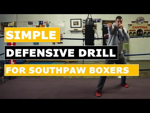 Видео: Простое защитное упражнение для боксеров-левшей