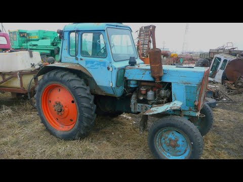 Видео: Трактор "Беларусь" МТЗ-80 - тупорылый пуск двух старых тракторов.