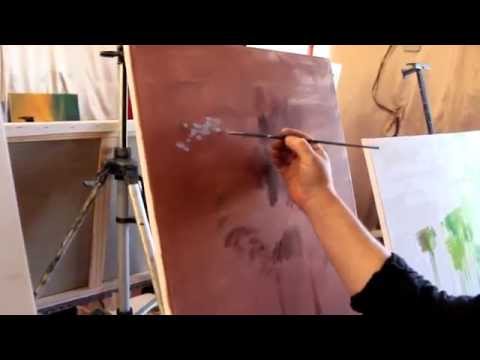 Видео: Научиться рисовать, копия Ван Гога, техника Ван Гога, живопись маслом