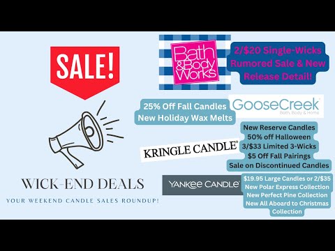 Видео: 🏷️ 🛍️ Скидки на Wick-end: распродажа свечей в 10.30 и новинки | Bath & Body Works, Goose Creek и ...
