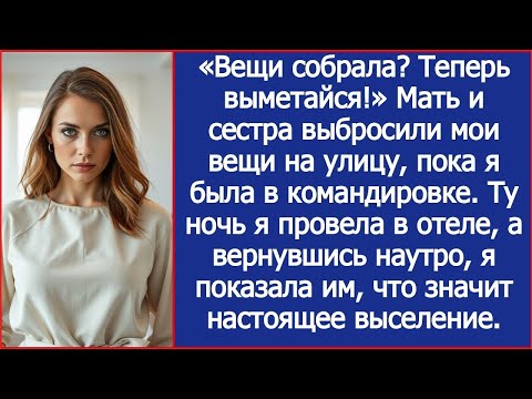 Видео: «Вещи собрала? Теперь выметайся!» Мать и сестра выбросили мои вещи на улицу из моей квартиры.