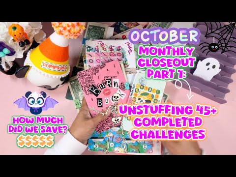 Видео: 🌺👻 Ежемесячное закрытие за октябрь, часть 1: Распаковка выполненных задач 🌺 Сэкономлено более 400...