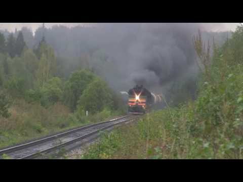 Видео: 3ТЭ10У-0073 [РЖД] Удмуртия, 10Д100 СИЛА !!