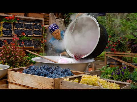 Видео: 🍇  Урожай Винограда: Приготовление Виноградного Варенья