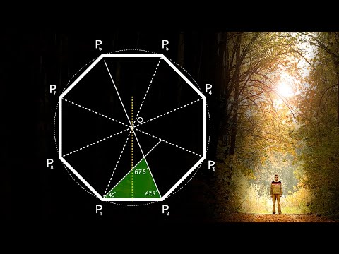 Видео: 4K Как построить восьмиугольник по заданной стороне, octagon constructing with using a compass