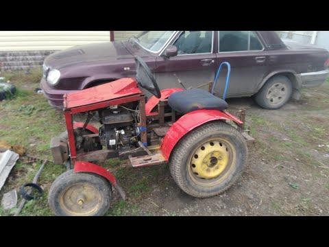 Видео: Обзор самодельного минитрактора с двигателем 6.5 л.с.