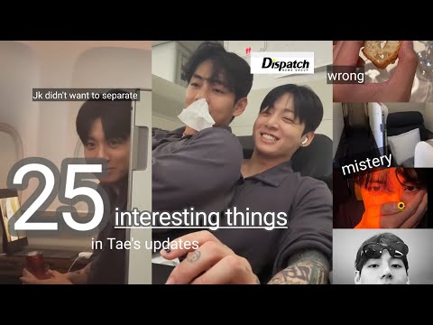 Видео: Taekook - 25 интересных вещей из поста Тэхёна 030825