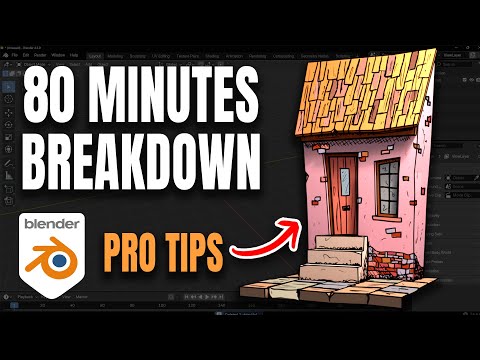 Видео: Мастер-класс по работе с Grease Pencil: полный разбор рабочего процесса создания 3D-модели дома (...