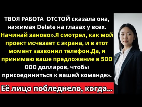 Видео: Мой руководитель удалил результаты моей годовой работы и сказал: «Начинай заново»