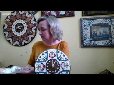 Видео: Роспись часов в технике Имитация перегородчатой эмали